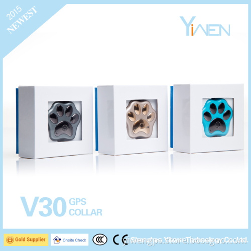Yiwen 3G WCDMA 2G GSM Mini Size Design Smart LED Light Alarms Pet Animal Monitoring Tracking GPS Tracker Collar GV30